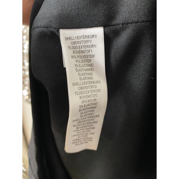 ADRIANNA PAPELL DRESS 4 FESTIVE WORK HOLIDAY PARTY SEQUIN LONG SLEEVE COCKTAIL - Picture 4 of 10